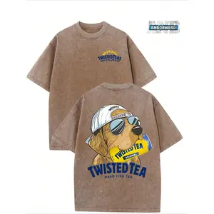 Twisted Tea Shirt, 230 GSM Heavyweight Cotton Vintage Retro T-Shirt, Unisex Retro Streetwear Tee , Casual Outdoor Wear, Machine Washable, Perfect Gift For Men & Women, The Perfect Gift for a Friend