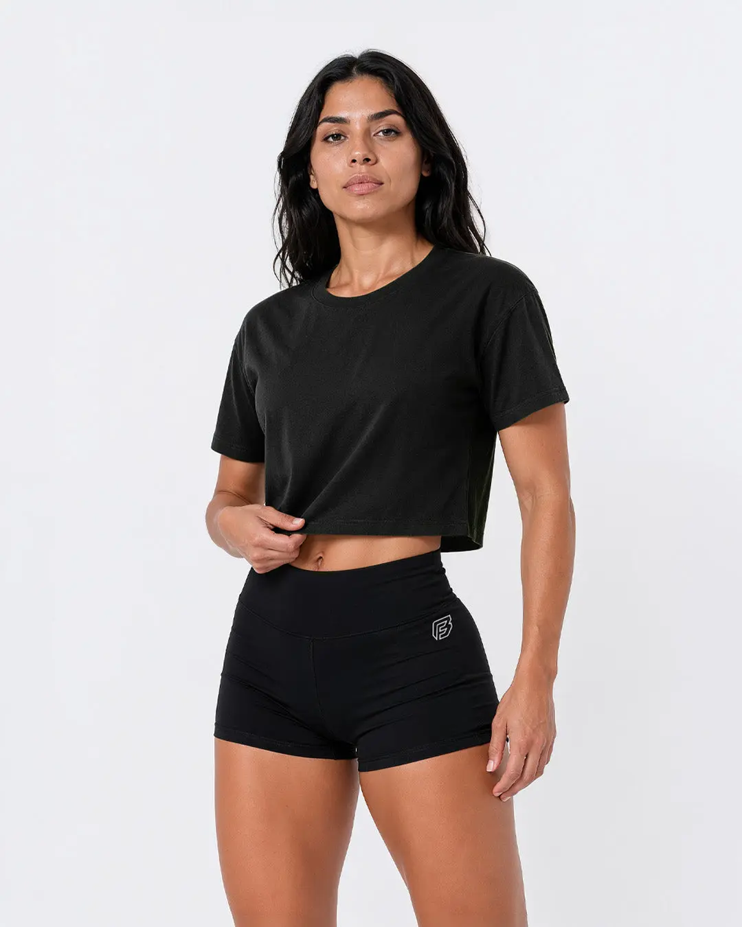 DOE LUXE CROP (BLACK)