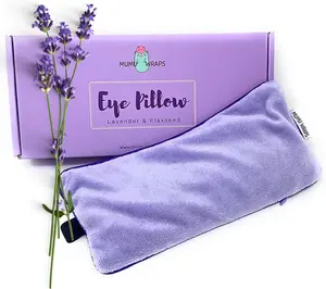 Mumu Wraps Lavender Aromatherapy Weighted Eye Pillow - Ideal for Sleeping, Yoga, and Meditation - Includes Extra Cover - Perfect Self-Care and Relaxation Gift for Women and Moms