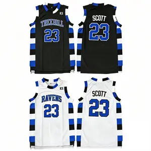 Men‘s #23 Scott Jersey,90s style Breathable Mesh Basketball Tank Top Embroidered TV Show Replica for Cosplay  Everyday Wear