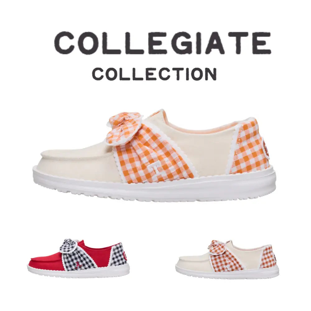 HEYDUDE Wendy Bow Collegiate - Women’s Comfortable Slip on Shoes