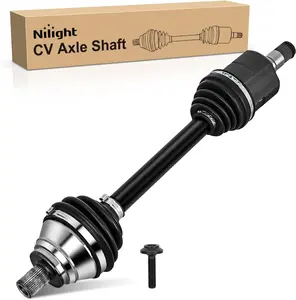 Nilight CV Axle Shaft Assembly Compatible with 2009 2010 2011 2012 2013 2014 2015 2016 2017 Volkswagen Tiguan 2015-2018 Audi Q3 Quattro 2009-2013 VW CC 2006-2008 Passat Replacement Front Driver Side