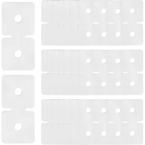 30 Pcs Banner Grommet Tabs Adhesive Grommet Alternative for Banners Banner Hanger Banner Clips for Posters and Banners, 3-1/4 x 1-1/2 inches