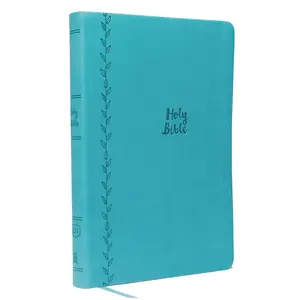 KJV Holy Bible: Value Compact Thinline, Teal Leathersoft, Red Letter, Comfort Print: King James Version by Thomas Nelson [Leatherbound Book]