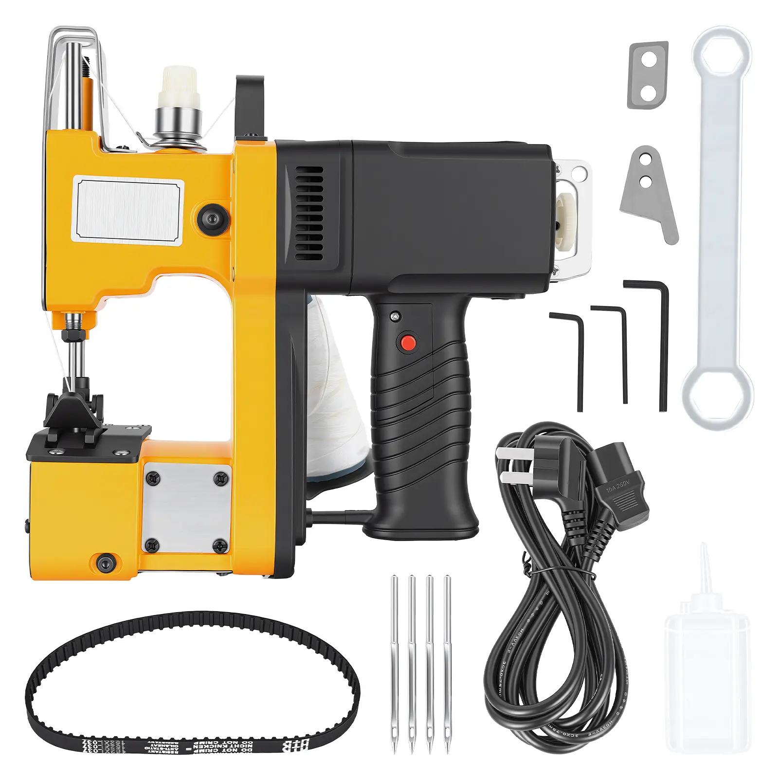 Bag Sewing Machine, Portable Bag Sealer Heavy Duty Bag Closing Machine, Electric Stitching Machine for Closing Woven Bags, Non-Woven Fabrics, Leather, Warehouse Packing Machine