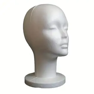 12’ styrofoam mannequin head female