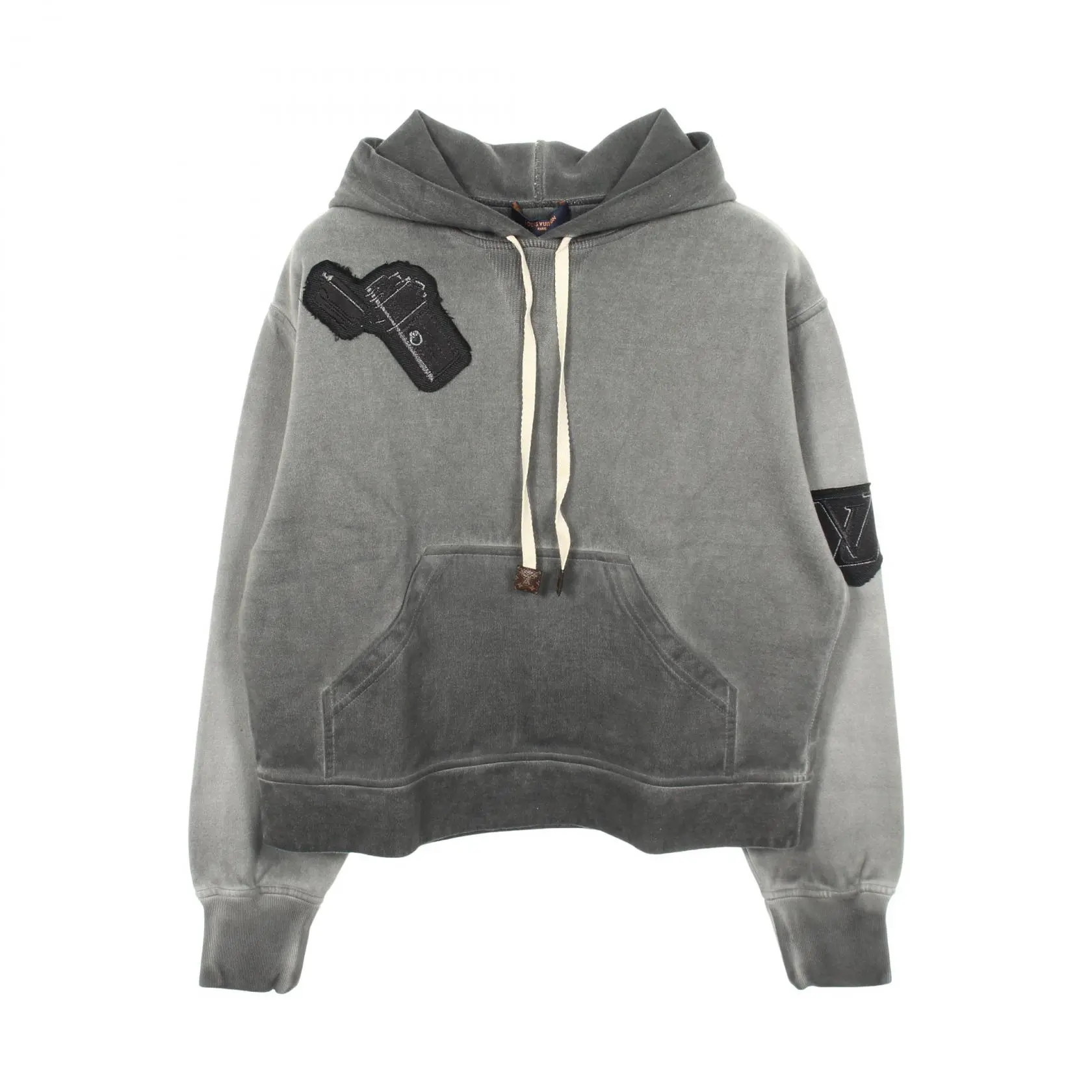 Pre-owned Louis Vuitton Cotton Small Leather Goods Logo Gradient Hoodie