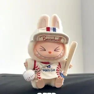 LABUBU Doll Outfit: Baseball Jersey & Removable Cap for Vinyl Face Figurines| New Drop, Snug Fit, Trendy Collectible Wear for Fans & Doll Lovers labubu clothes accessory