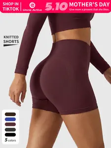 UnciaActive Women's Sporty Shorts - High-Waisted, Black, Comfortable Fit for Active Wear, Versatile for Sports & Casual Outings