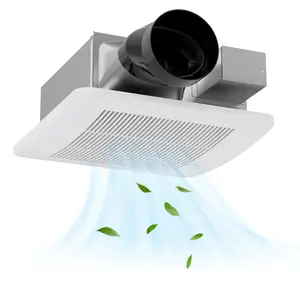 COSTWAY - 50/80/110 CFM Ceiling Mount Bathroom Fan with Pick-A-Flow and 4 Inches Duct