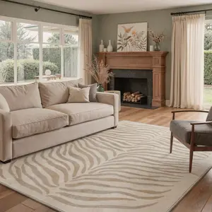 【Deals For You Days】GENIMO Floor Rug – Machine Washable, Pet Friendly, Soft, Non-Slip Area Carpet, Perfect for Living Room, Bedroom, Kitchen, Hallway, Stylish Home Decor ,ARN1989-LINEN