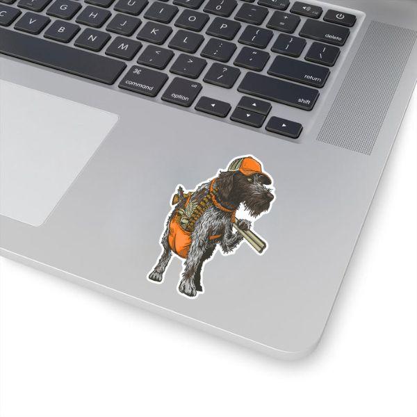 Bearded Bird Dog Decal Sticker, Waterproof Hunting Dog Vinyl For Trucks, Coolers, Bottles, Laptops, Funny Bearded Upland Retriever Art, Gifts For Bird Hunters And Dog Lovers Outdoors