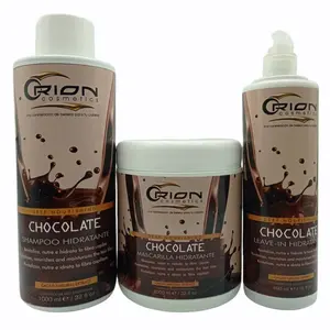 Orion Chocolate Hydrating Hair Kit Shampoo Mask Leave-In Cocoa Extract