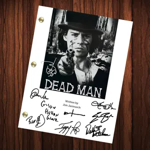 Dead Man Movie Autographed Signed Movie Script Reprint Full Screenplay Western Movie Johnny Depp Autographed