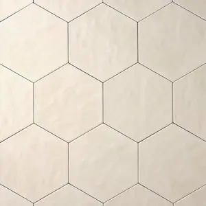 San Fran Biscuit 7x8 Hexagon Ceramic Tile Glossy Sample
