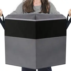 1pc Diamond Toy Box Chest with Lid, Collapsible Sturdy Toy Storage Organizer Boxes Bins Baskets for Kids, Boys, Girls, Nursery, Playroom