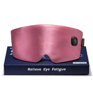 Cordless Heated Eye Mask, FSA Eligible | Warm Eye Compress for Travel & Sleep | Silk Soft, Rechargeable, Washable | Self-Care