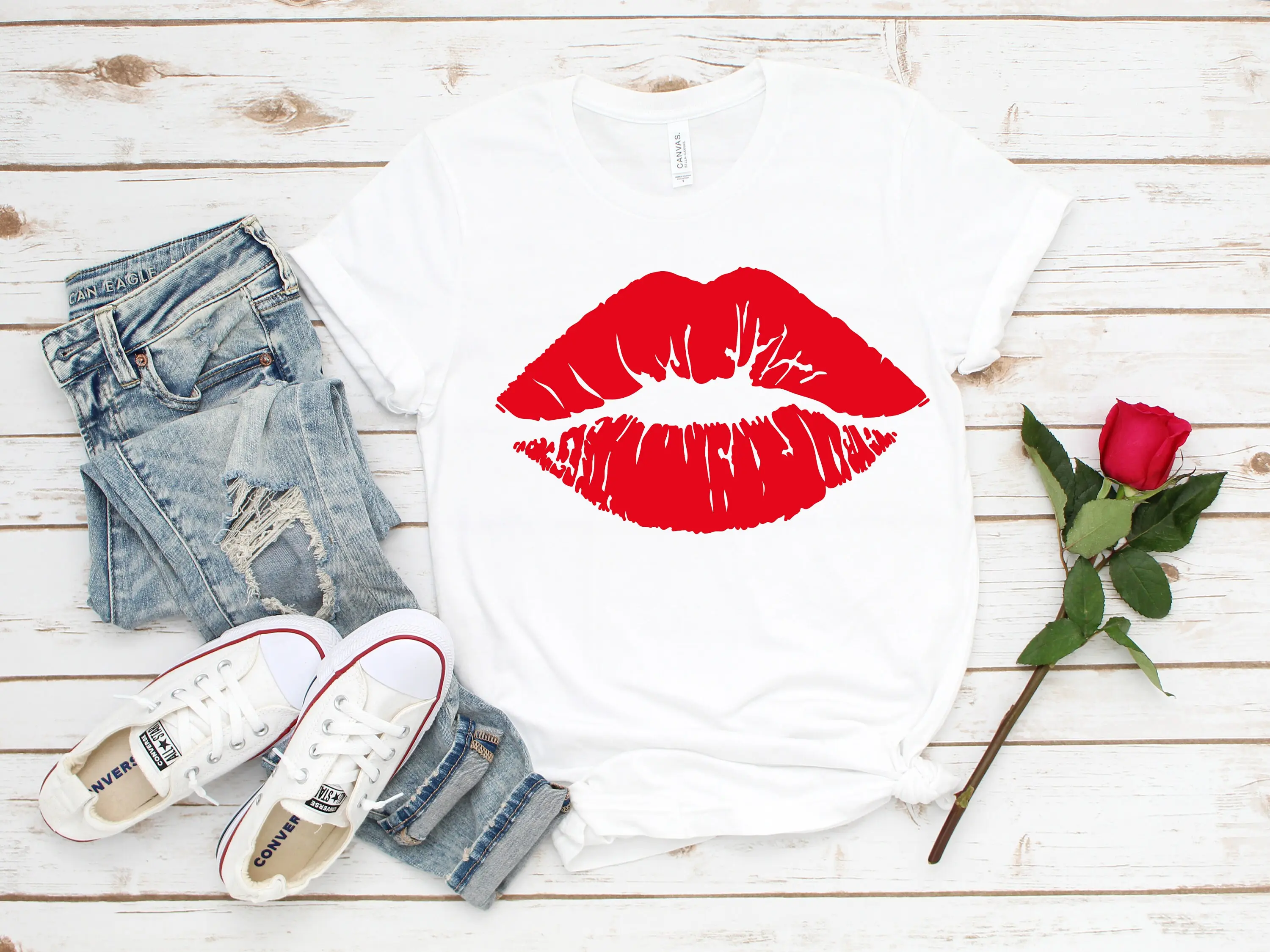 Lips Kiss TShirt, Lipstick Kiss Sweatshirt, Womens Day Shirt, Kisses Women T-Shirt, Kiss Hooide, Gifts for girl
