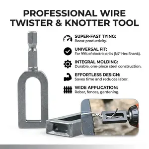 Multifunctional Wire Twister Knotter,Sizes 9 and 11,Wire Winding Tool & Twisting Sleeve  Large-Diameter Wire Application