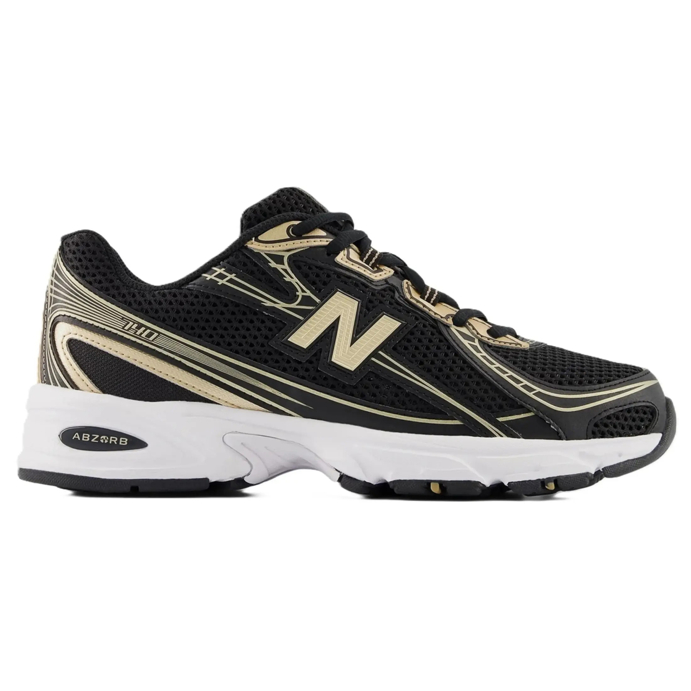 New Balance 740 Black Gold Metallic U740BG2 Men's Fashion Shoes New