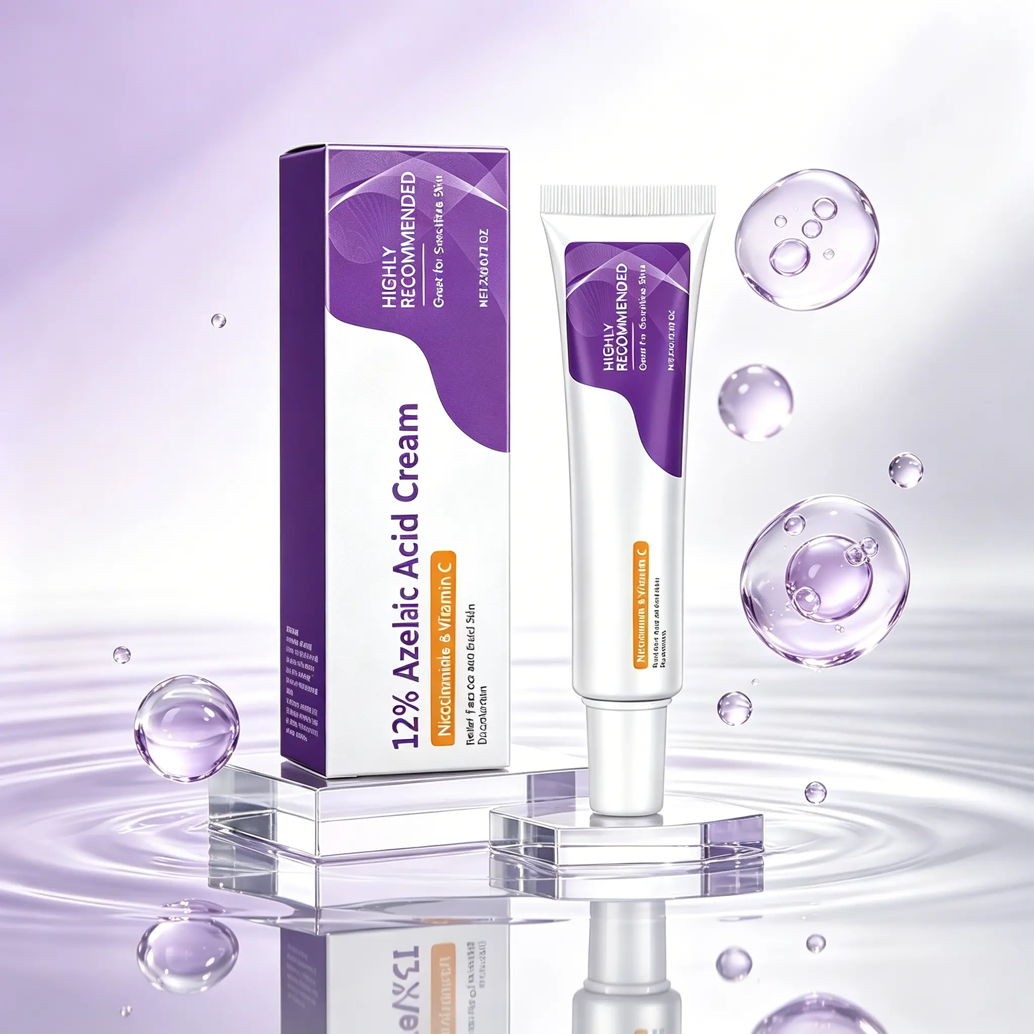 Azelaic Acid Face Cream – 12% Formula with Niacinamide & Vitamin C That Helps Soothe, Soften & Even the Look of Skin Tone | Gentle, Lightweight Daily Moisturizer for a Smoother, More Balanced Complexion | 20g