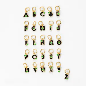 [ICE HUE] 18K Gold Vacuum Plated Copper 5A+ Sri Lanka Green Gemstone 26 Characters of Mingjin Secret Language, Custom Picture Design, Personalized Jewelry, Streetwear Statement Jewelry, Necklaces for Women, Hip-Hop Look, Luxury Daily Wear Gift
