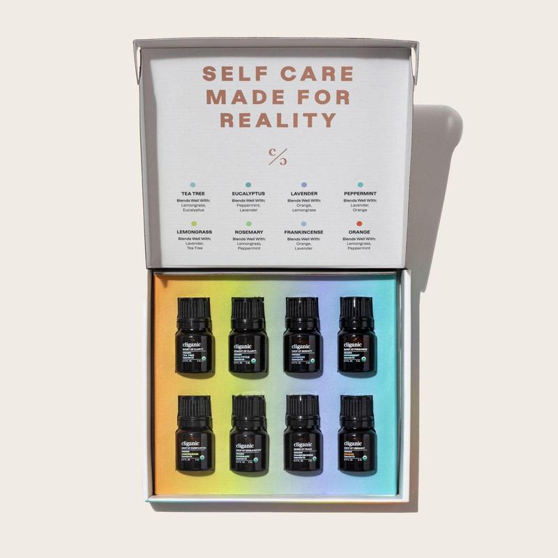 Organic Aromatherapy Set (Top 8) - Natural Healing Solutions for Wellness - Healthcare Healthy Essential Oil  Lavender Treatment Therapeutic