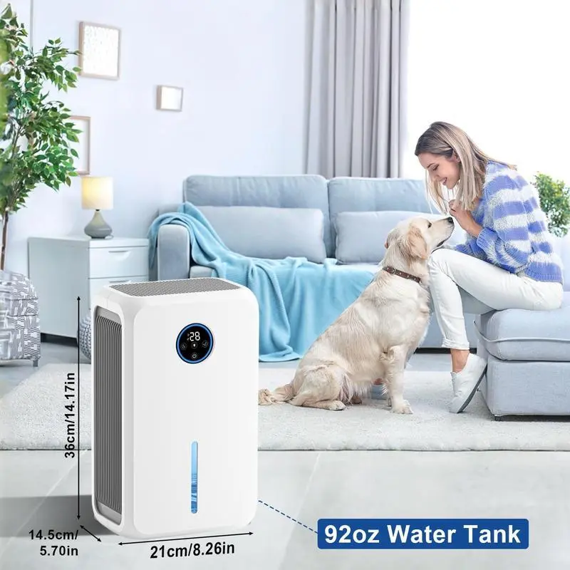 Dehumidifier for Room for Home, LED display screen, Quiet with Auto Shut Off, Dehumidifiers for Bedroom (2.6LWater Tank Capacity), Bathroom, RV, ClosetGift Dehumidifier for Room for Home, LED display screen, Quiet with Auto Shut Off, Dehumidifiers for Bedroom (2.6LWater Tank Capacity), Bathroom, RV, ClosetGift