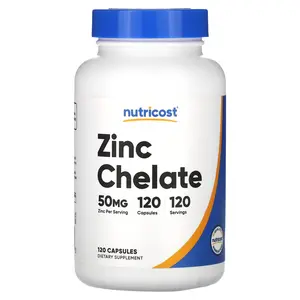 Nutricost Zinc Chelate, 50 mg, 120 Capsules