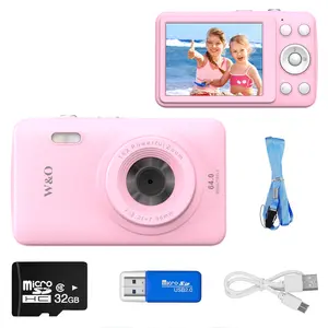 2.4'' LCD Rechargeable Camera Photography For Beginners Support For Taking Photos, Recording Videos, And Webcam. HD Digital Camera 16X Digital Zoom CCD For Vlogging ,With MP3 Features, Eligible For Music And Movies.  (32GB Memory Card Included)