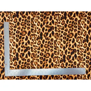 DTY Double Sided Brushed Knit Animal Print Knit Fabric