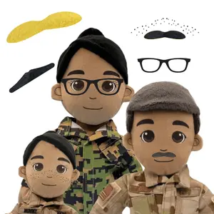 Custom Plush Doll - Add Mustache, Freckles, Glasses, and More | DIY Friendly