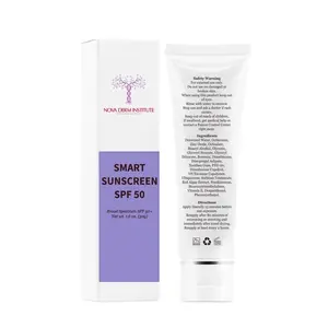 Smart Sunscreen SPF 50 Facial Lightweight Radiant Uv protection Skincare Skin Repair, Great for Sensitive skin Comfort Clear Gentle