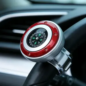 Car steering wheel rotator 360 °   rotatable steering wheel assist ball built in compass enhances vehicle handling.