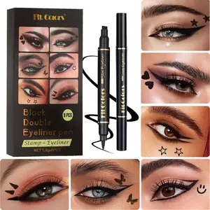Fit Colors 6-Pack Liquid Eyeliner Pencil, Eyeliner For Waterline, Eye Pencils, Beginner-Friendly, Waterproof, Long-Lasting, Bold Look, Quick Application, Party Makeup