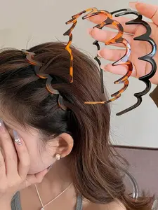 Elegant Women's Headbands, Fashionable Wave Toothed Headbands, Face Wash Headbands, Daily Fashion Clothing Matching Hair Accessories