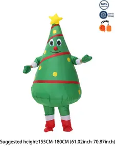Christmas Tree Inflatable Costume for Adults, Ideal for Holiday Celebrations, Fun Festival, Stylish Design for Parties, Unique Gift Ideas, Cool Toys