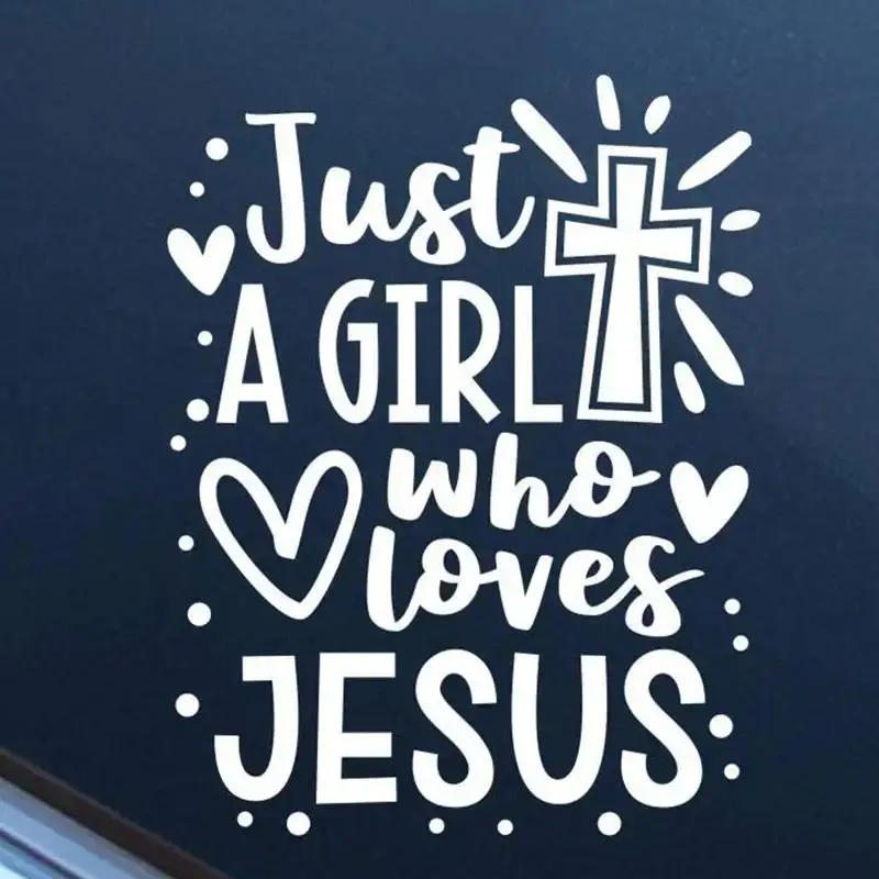 Cross & Heart Pattern Car Sticker, Multi-purpose Car Window Decal, Car Exterior Decoration Accessories for Men & Women