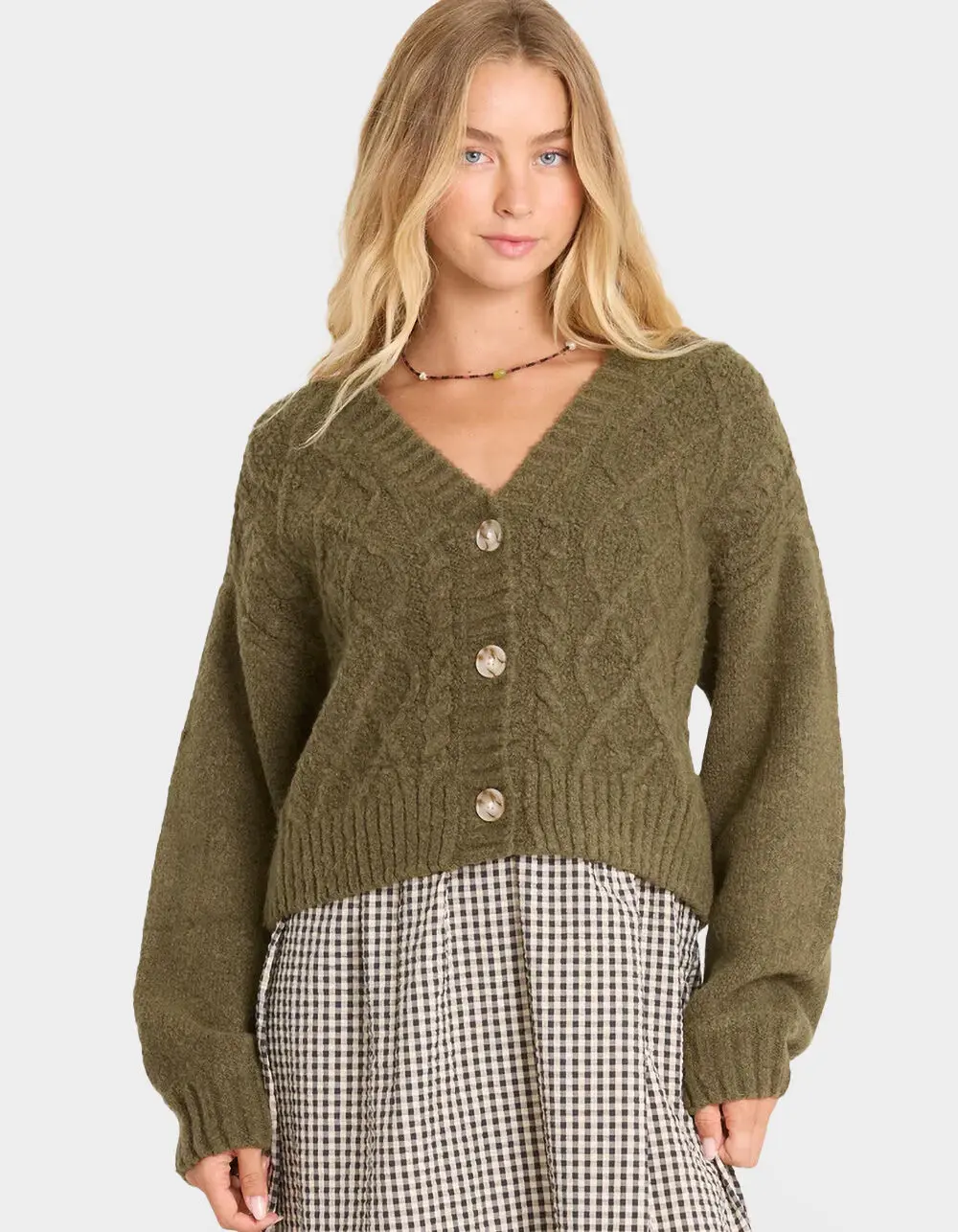 BILLABONG August Womens V-Neck Cardigan