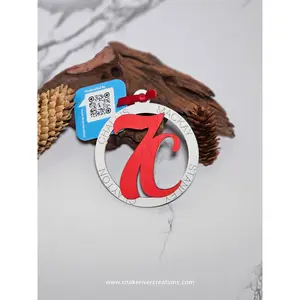 Custer County Idaho 7C Hand Painted Keepsake Ornament - Challis, Clayton, Mackay and Stanley