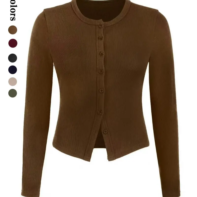 Women's Striped Cardigan Inner Layer, Elegant Fitted Design, Suitable for Office & Casual Wear, All Season Fashionable Outerwear