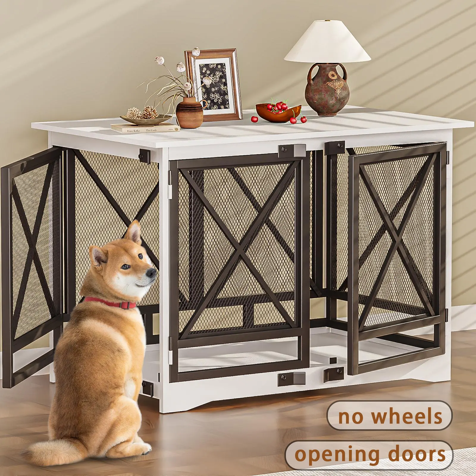 White（ No Wheels） 48 inch 46.5"L x 29.1"W x 32.7"H