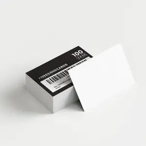 White Cardstock Thick Paper - Blank Heavy Weight 110 lb Cover Card Stock - 100 Pack (2x3.5, Inches)