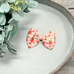 Strawberry Styled Clippy Bow style #2