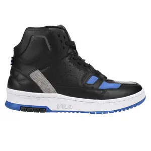 Fila Mens Rissmo Perforated High Lace Up Sneakers Shoes Casual - Black