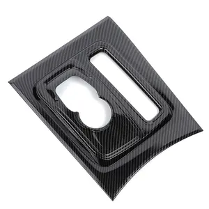 Console Gear Shift Panel Cover Trim For 2015+ Chrysler 300/300C Carbon Fiber car interior sticker Auto Decal