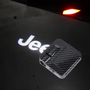 2Pcs Wireless LED Car Door Lights for Jeep/Ford/GMC - No Drill HD Projector (30+ Logos)