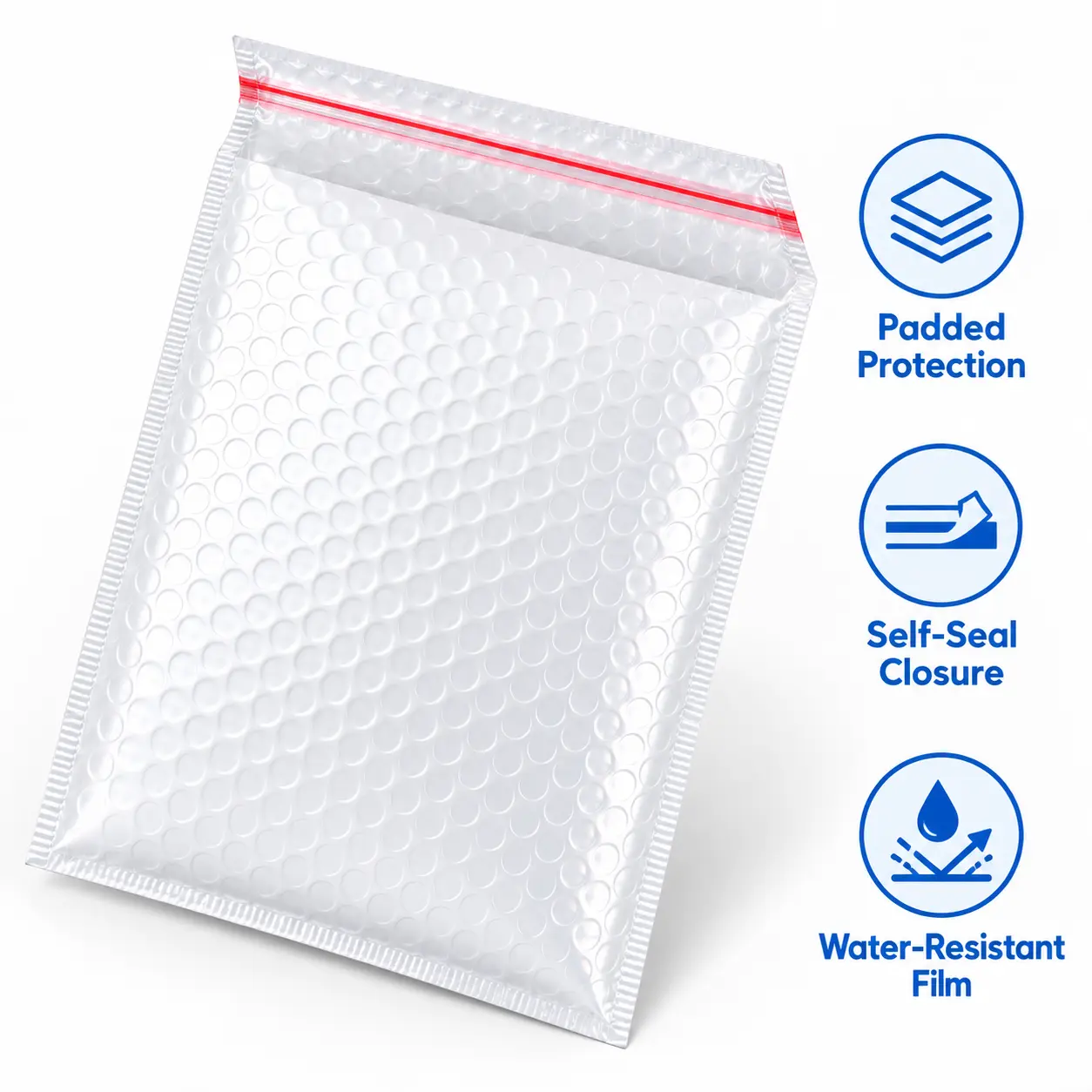 White Bubble Mailers Self Seal Padded Shipping Envelopes Bulk Box Choose Size