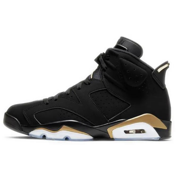 Jordan 6 Retro Dmp 2020 Mid Top Basketball Shoes Men's Black Metallic Gold CT4954-007