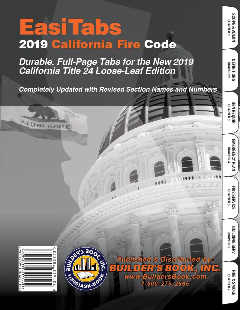 2019 California Fire Code, Title 24 Part 9 Loose-Leaf EasiTabs